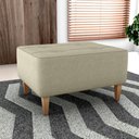 Ver imagem 5 de Puff Decorativa para Sala Piva 62x52 Cm Veludo Light Bege Milani Store