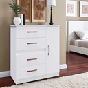 Ver imagem 7 de Cômoda 3 em 1 com 4 Gavetas e 1 Porta Adulto ou Infantil Mdp