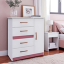 Ver mais imagens de Cômoda 3 em 1 com 4 Gavetas e 1 Porta Adulto ou Infantil Mdp