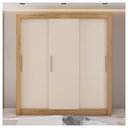 Ver imagem 2 de Guarda Roupa 3 Portas E 2 Gavetas Marrom New Glass Caemmun