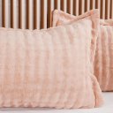 Ver imagem 2 de Kit Colcha Casal Luxor Dubble 100% Poliéster 220x240cm Tessi Rosa Areia