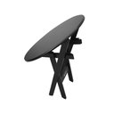 Ver imagem 2 de Mesa Dobrável de Madeira Redonda 90cm Preta - Tarimatã