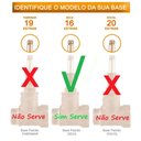 Ver imagem 7 de Acabamento Registro Banheiro C-40 Vol. Metal CR Padrão Deca:Cromado
