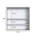Ver imagem 6 de Conjunto Banheiro Modulado 88 cm com 3 Peças Gabinete Suspenso com Cuba Bahamas Yescasa Arenas