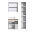 Ver imagem 4 de Conjunto Banheiro Modulado 88 cm com 3 Peças Gabinete Suspenso com Cuba Bahamas Yescasa Arenas