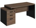 Ver imagem 3 de Mesa Diretor Web40 com Vidro 1,92x1,60 Tampo 40mm + Gaveteiro (2 Gavetas e 1 Gaveta de Arquivo) Am