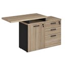 Ver imagem 3 de Mesa Escritório em L Web30 1,35M com Armário Baixo de 1 Porta e 3 Gavetas (1 Pasta para Arquivo)