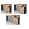 Mesa para Escritório em L Web30 1,35x1,50 Tampo 30mm com Gaveteiro Pedestal de 4 Gavetas - Calvi C - 3