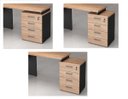 Ver imagem 3 de Mesa para Escritório em L Web30 1,35x1,50 Tampo 30mm com Gaveteiro Pedestal de 4 Gavetas - Calvi C