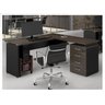 Mesa para Escritório em L Web30 1,20x1,50 Tampo 30mm com Gaveteiro Pedestal de 4 Gavetas - Marsala - 1