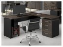 Ver imagem 1 de Mesa para Escritório em L Web30 1,20x1,50 Tampo 30mm com Gaveteiro Pedestal de 4 Gavetas - Marsala