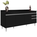 Ver imagem 7 de Armário de Cozinha Modulado de Canto 7 Peças Cp35 Balcão com Tampo Preto - Lumil Lumil Móveis