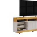 Ver imagem 2 de Rack Dili 160 Cm para Tv até 60 Polegas com Rodizios Dj Moveis