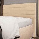 Ver imagem 2 de Cabeceira Cama Box Casal Queen 160cm Rubi W01 Linho Bege Escuro - Mpozenato