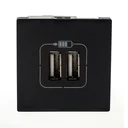 Ver imagem 1 de Tomada C/2 Usb 2 Mod. 2400ma Preta 615089pt Pial Plus+