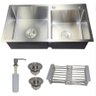 Cuba Gourmet Quadrada Dupla Aço Inox 304 Cozinha com Acessórios - 1