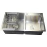 Cuba Gourmet Quadrada Dupla Aço Inox 304 Cozinha com Acessórios - 2