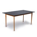 Ver imagem 1 de Mesa de Jantar 8 Lugares Retangular 160x90 em Madeira em MDF Liz Preta