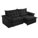 Ver imagem 2 de Sofa Retrátil e Reclinavel Alice 210cm Braço 25 Cm em Veludo Meu Sofá Online