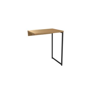 Li040-frprf - Mesa de Apoio 60x45cm Freijo/preto Fosco de Madeira
