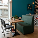 Ver imagem 2 de Sofá Booth Roma 1,20m Restaurante Lanchonete:verde