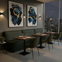 Ver imagem 3 de Sofá Booth Roma 1,20m Restaurante Lanchonete:verde