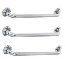 Ver imagem 1 de Alça de Apoio Barra 40cm Kit 3 Unidades Inox Cadeirante Deficiente Idoso Acessibilidade Banheiro