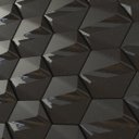 Ver imagem 2 de Revestimento Hexagonal 3d - Ferro Fluid - Montizi:preto Night Sky