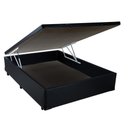 Ver imagem 1 de Base Box Baú Casal NK Camas Sintético Preto 41x138x188