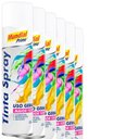 Ver imagem 1 de Kit 6 Tinta Spray Uso Geral Branco Brilhante Mundial Prime 400ml