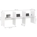 Ver imagem 2 de Balcao de Atendimento 3 Lugar Mixer Branco