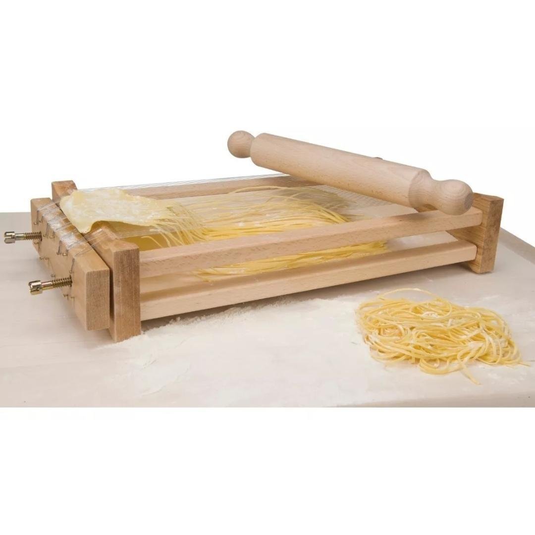 Cortador Chitarra Cortar Spaghetti Rolo Massa Italiana - 3