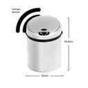 Ver imagem 2 de Lixeira Automática Inox 9 Litros Premium Sensor Banheiro Cozinha Escritório Kzi