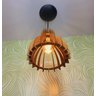 Lustre pendente em MDF 22X22 encerado E-27 - 3