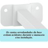 06 Suportes Refletor Base Reta Braço 70 Cm 6 Cjts - Branco - 5
