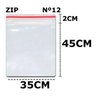 100 Saco Fechamento Zip N12 35x45cm Fecho Hermético (1pct) - 2