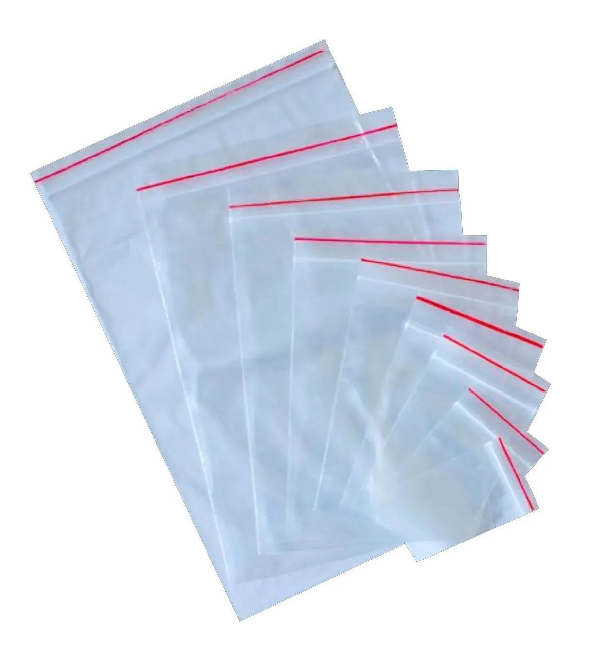 100 Saco Fechamento Zip N12 35x45cm Fecho Hermético (1pct)