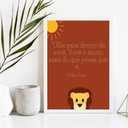 Ver imagem 2 de Quadro Você É Muito Mais do que Pensa que é 24x18cm - com Vidro:madeira Preta