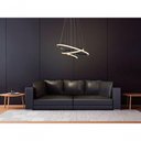 Ver imagem 3 de Lustre Pendente Taschibra Design Montreal 45W LED 60cm Luz Quente 3000k Bivolt Preto
