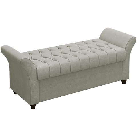 Recamier Calçadeira Bau 160 cm Pes MDF Ogeo Linho SL 76 Peer