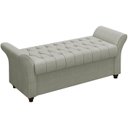 Ver imagem 1 de Recamier Calçadeira Bau 160 cm Pes MDF Ogeo Linho SL 76 Peer