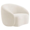 Ver imagem 3 de Sofá Amore 3 Lugares Fixo 200cm Bege Bouclé com 2 Poltronas Mabe Magazine