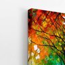 Praça Árvores Abstrato Colorido Quadro Canvas 60x40cm - 3