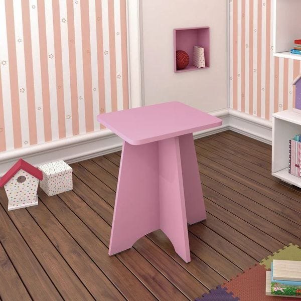 Banqueta Twister Tcil Móveis Quartzo Rosa - 1