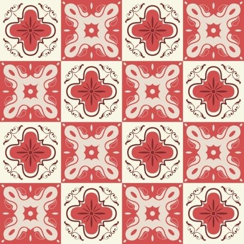 Kit com 2 Adesivos Azulejo Português - 2 Desenhos - Modelo C