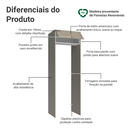 Ver imagem 4 de Porta-Geladeira 73 cm 1 Porta Basculante Crema/Branco/Crema Vik Madesa