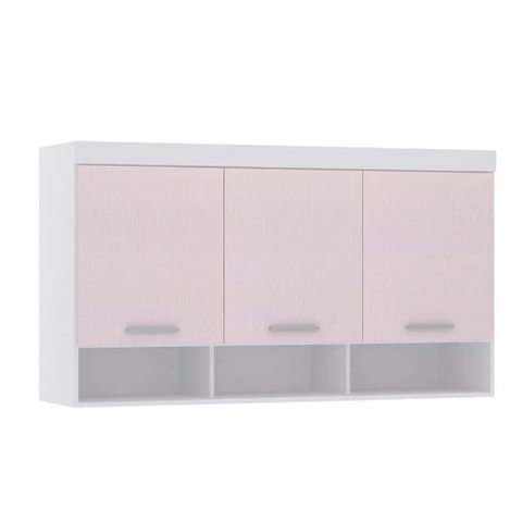 Guarda-roupa Modulado 145cm Aéreo 3 Portas Alpes Luciane