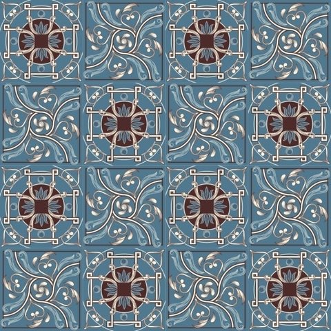 Kit com 2 Adesivos Azulejo Português - 2 desenhos - modelo E