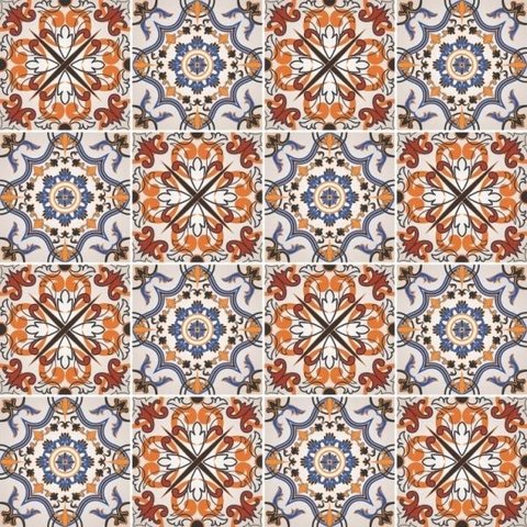 Kit com 2 Adesivos Azulejo Português - 2 Desenhos - Modelo I