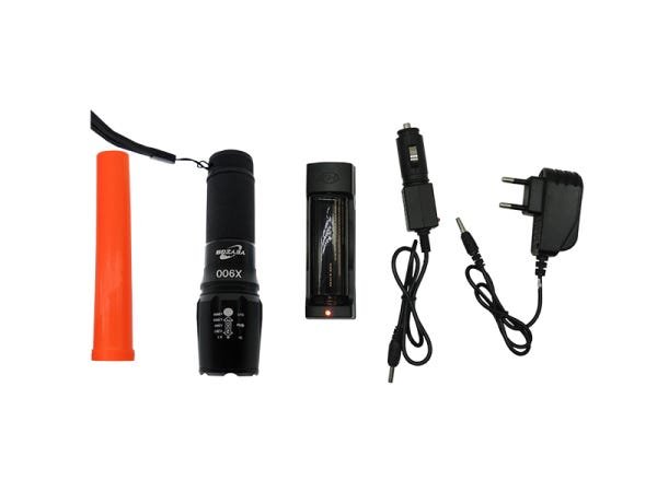 LANTERNA LED TATICA MILITAR X900 RECARREGAVEL - 3